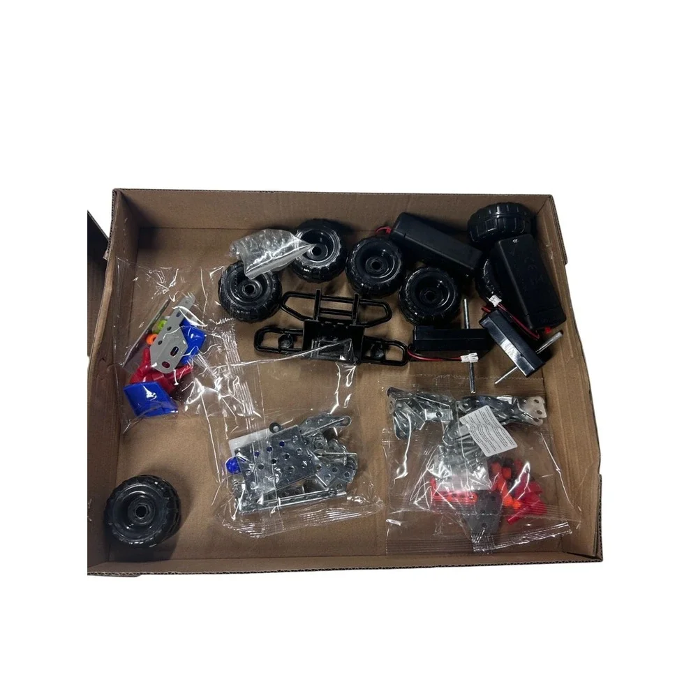Metal Tech 2 In 1 Motorized Metal Build & Play Construction Set Real Metal Parts